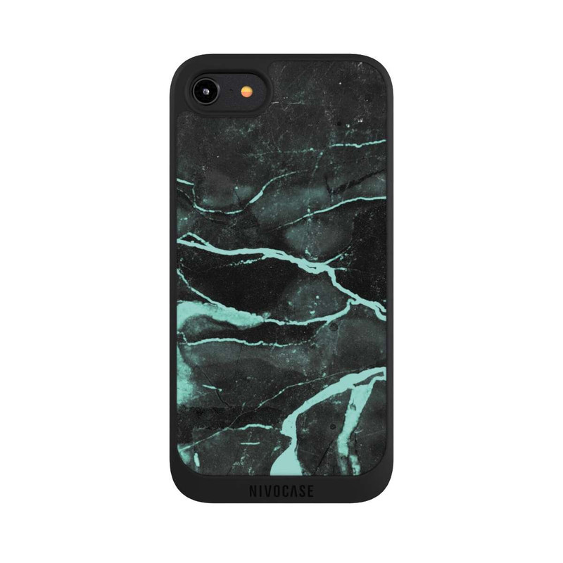 iPhone 8 NIVOpure Grauer und blauer Marmor