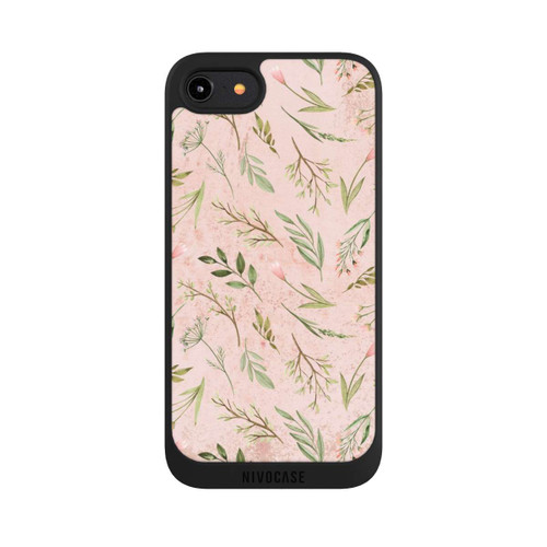 Apple iPhone 8 NIVOpure Floral Marble Pink