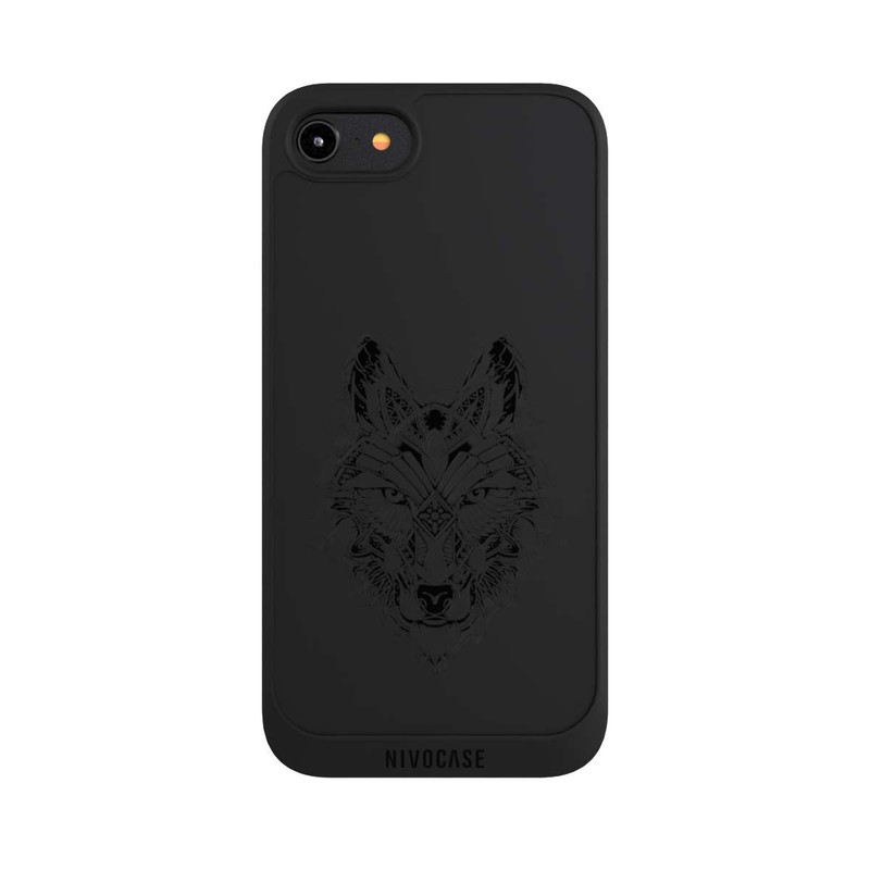 iPhone 8 NIVOpure Wolf Mandala ohne Hintergrund