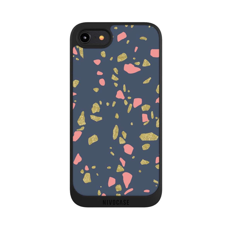iPhone 8 NIVOpure Terazzo Look d'or