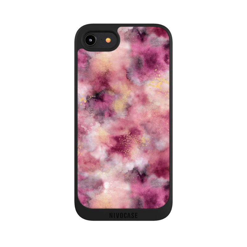 iPhone 8 NIVOpure Rose aquarelle marbré fumé