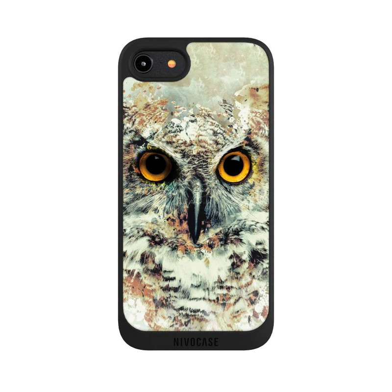 iPhone 8 NIVOpure Hibou aquarelle
