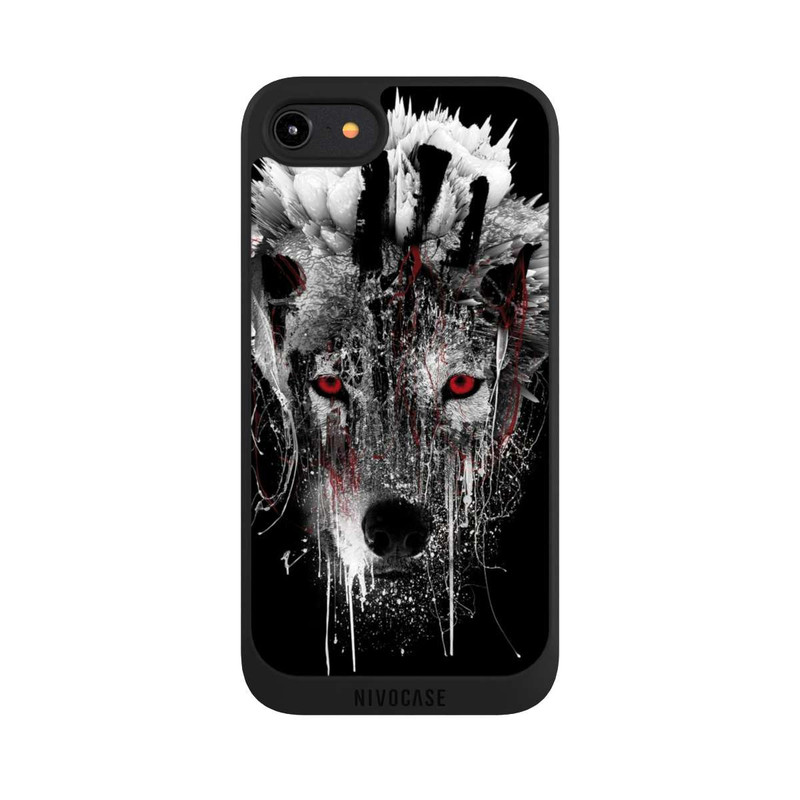iPhone 8 NIVOpure Loup aux yeux rouges
