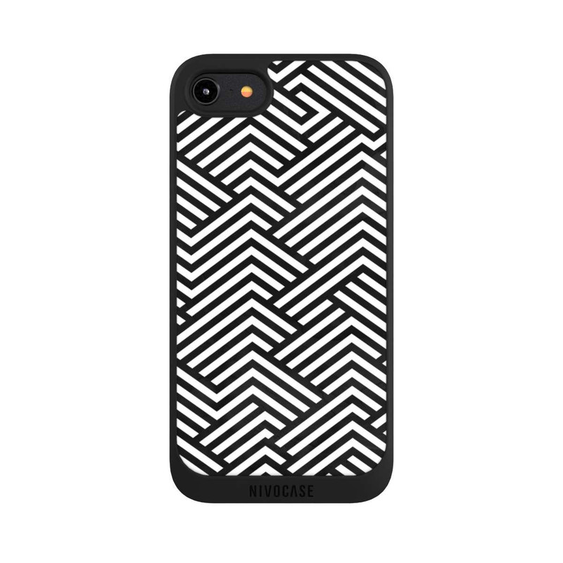 iPhone 8 NIVOpure ZigZag noir et blanc