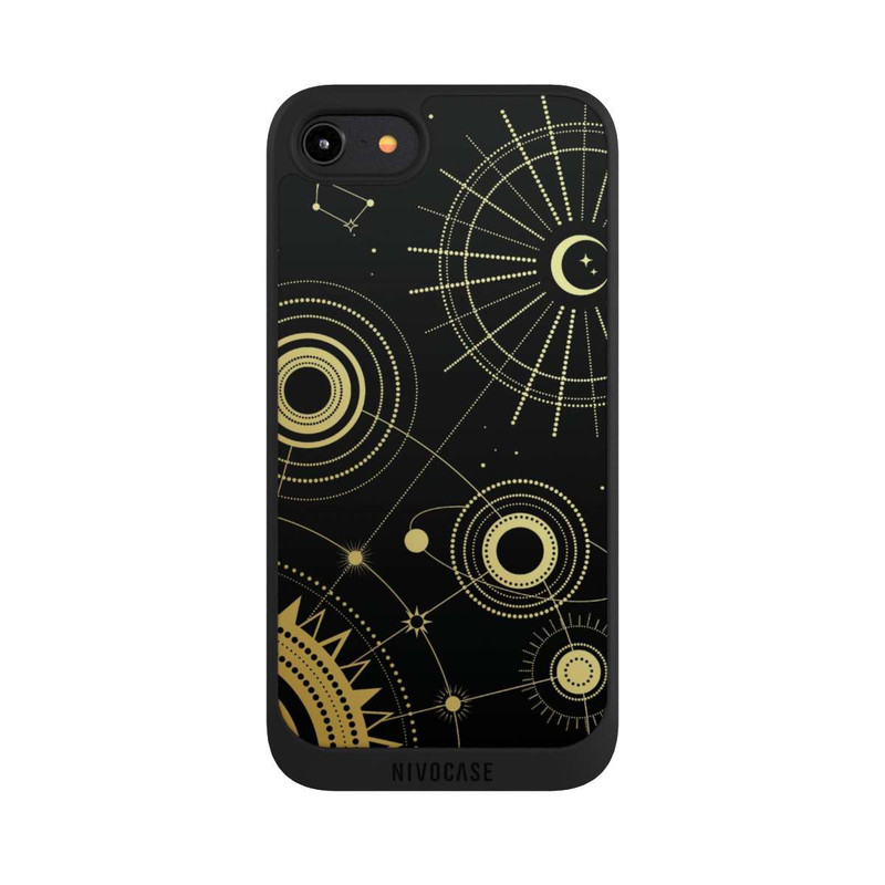 iPhone 8 NIVOpure Black and Gold Look Abstract