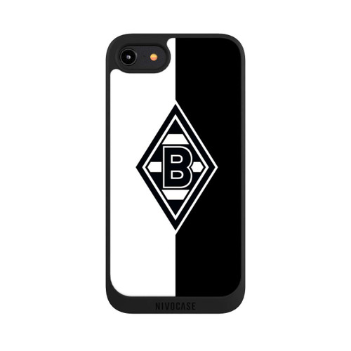 Apple iPhone 8 NIVOpure Borussia Raute Schwarz-Weiss
