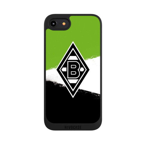 Apple iPhone 8 NIVOpure Borussia Grunge Grün-Weiss-Schwarz