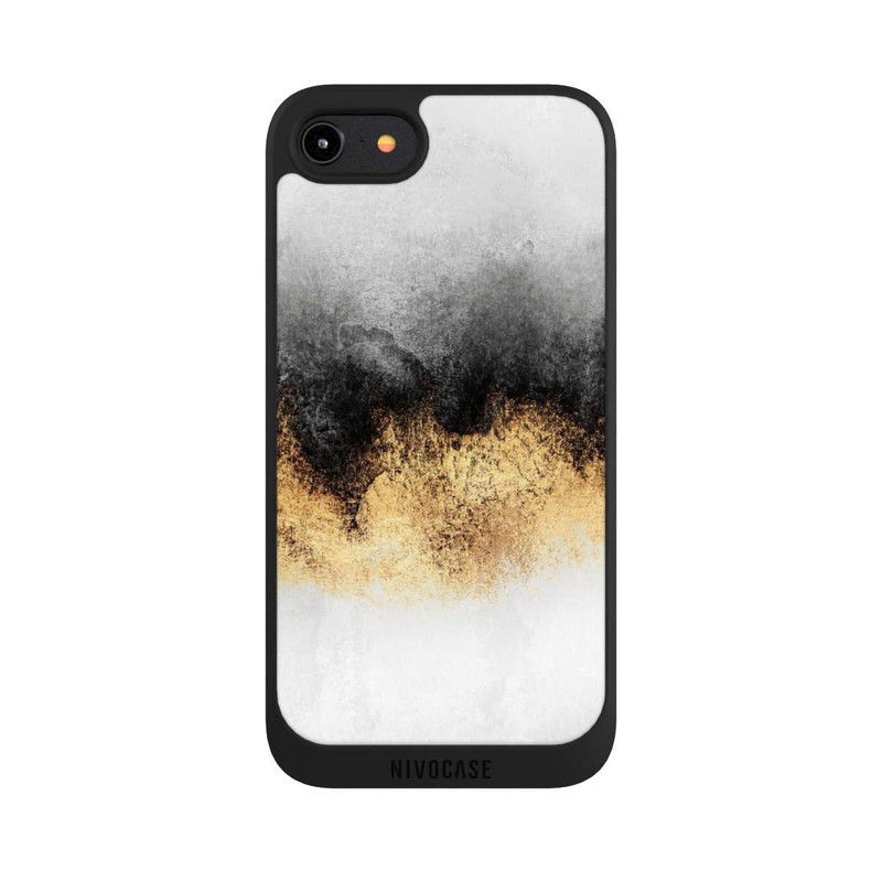 iPhone 8 NIVOpure Gris Ciel Poussière Or Imprimé