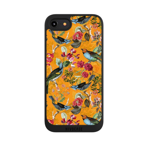 Apple iPhone 8 NIVOpure Tapete mit Vögeln und Blumen