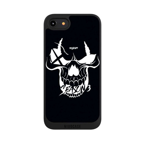 Apple iPhone 8 NIVOpure Schädel Schwarz/Weiß