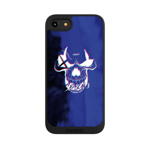Apple iPhone 8 NIVOpure Blauer Totenkopf