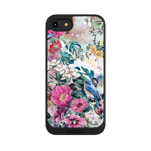 Apple iPhone 8 NIVOpure Vögel und Blumen