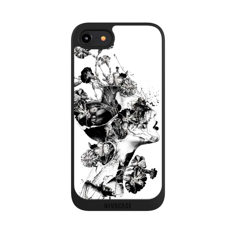 iPhone 8 NIVOpure Brisé Noir/Blanc