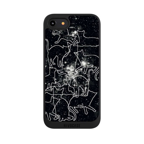 Apple iPhone 8 NIVOpure Sternennacht-Katzen