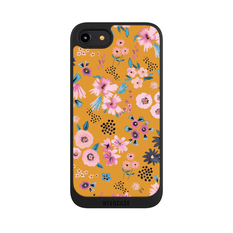 iPhone 8 NIVOpure Petites Fleurs Jaune Moutarde