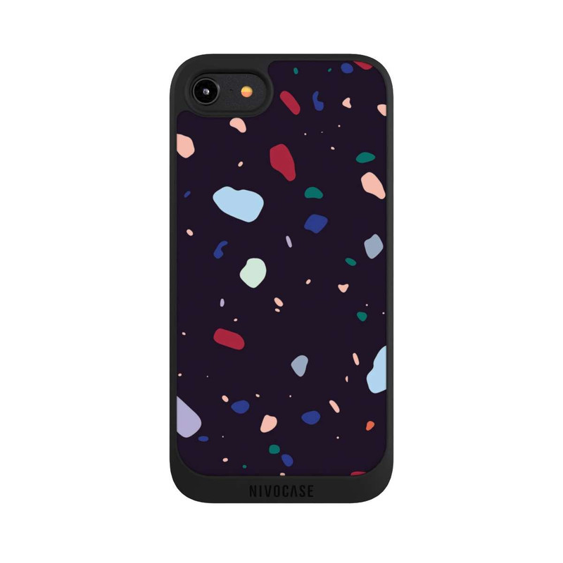 iPhone 8 NIVOpure Modern Dark Rounded Terrazzo