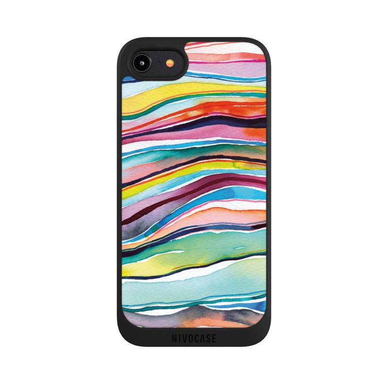 iPhone 8 NIVOpure Couches d'agate aquarelle