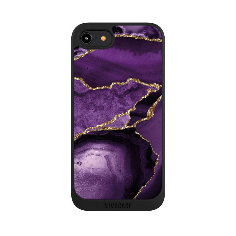 iPhone 8 NIVOpure Marbre Violet Paysage