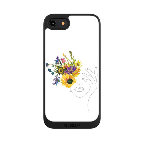 Apple iPhone 8 NIVOpure Line Art Frau Sonnenblumen