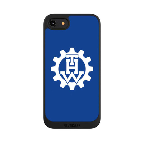 Apple iPhone 8 NIVOpure THW Logo Blau