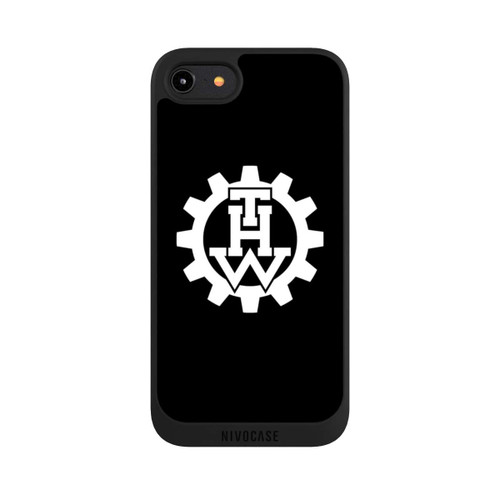 Apple iPhone 8 NIVOpure THW Logo Schwarz
