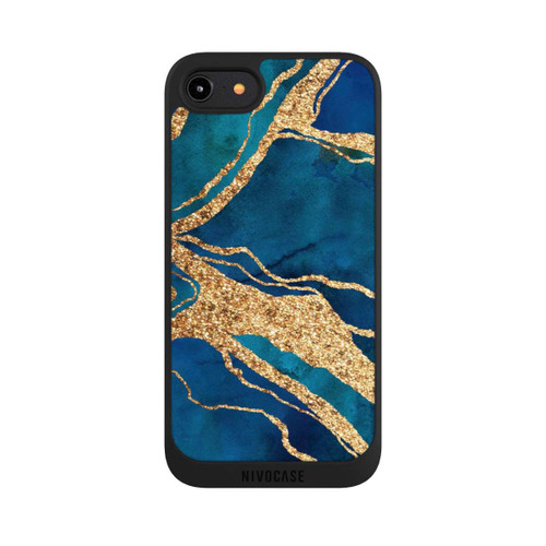 Apple iPhone 8 NIVOpure Gemstone Blue Gold