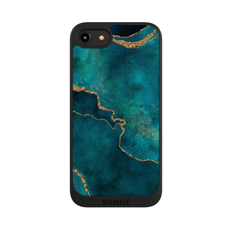 iPhone 8 NIVOpure Edelstein glänzend aquamarin