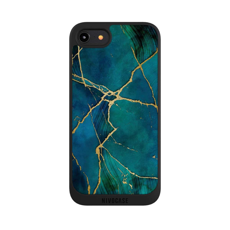 iPhone 8 NIVOpure Mineralischer Glamourlook Blaugold