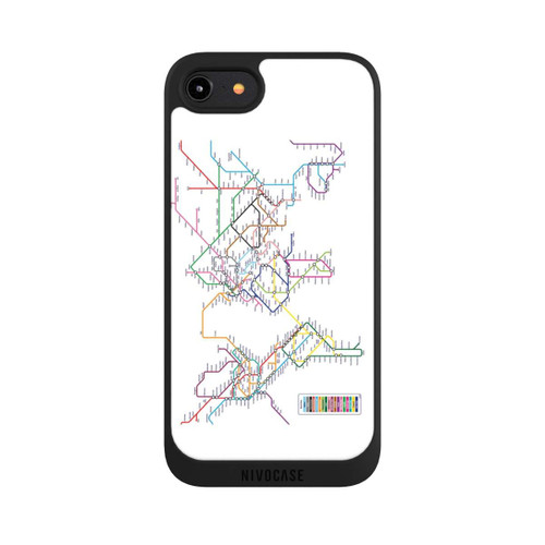 Apple iPhone 8 NIVOpure Metro-Weltkarte