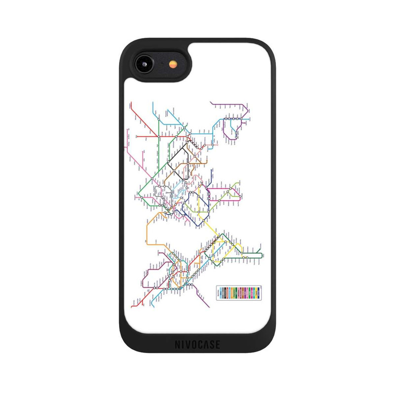 iPhone 8 NIVOpure Carte du métro mondial