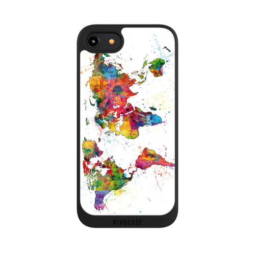 Apple iPhone 8 NIVOpure World Map Splash