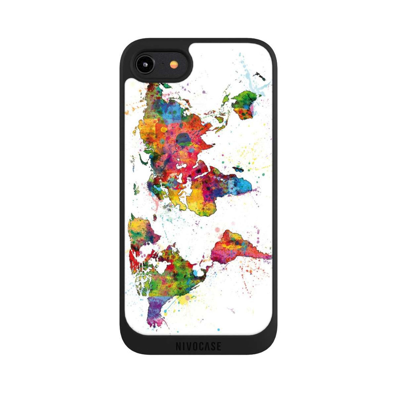 iPhone 8 NIVOpure Éclats de cartes du monde