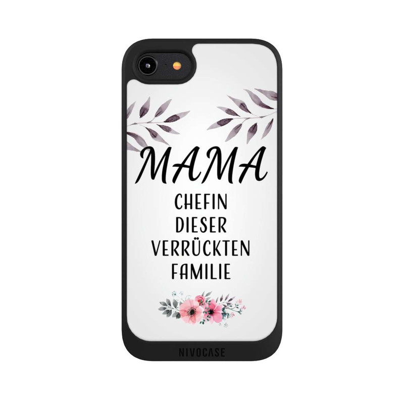 iPhone 8 NIVOpure Mama Chefin dieser Verrückten Familie Weiß
