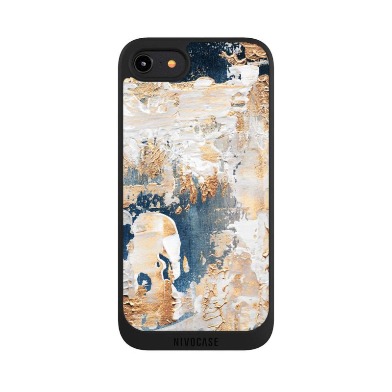 iPhone 8 NIVOpure Abstraction Bleu et Or