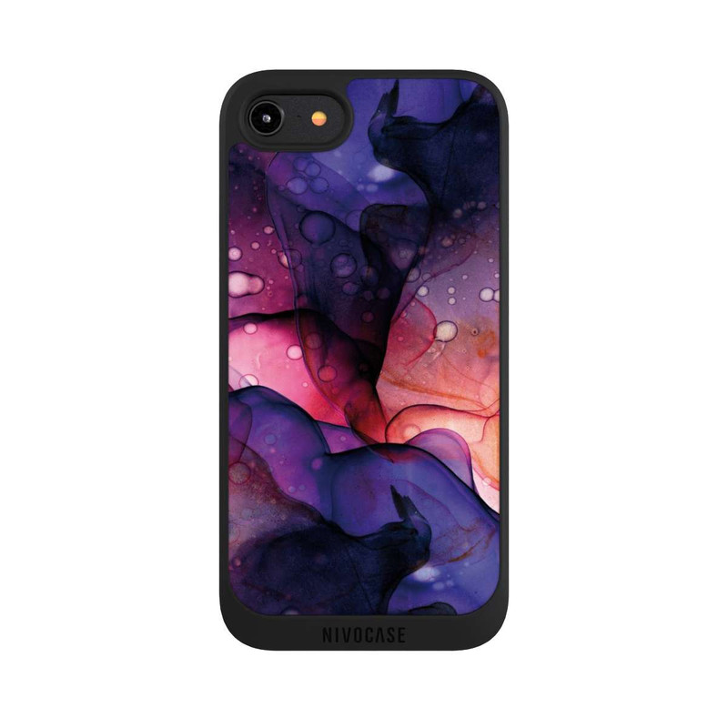 iPhone 8 NIVOpure Flüssige Kunst Lila-Pink