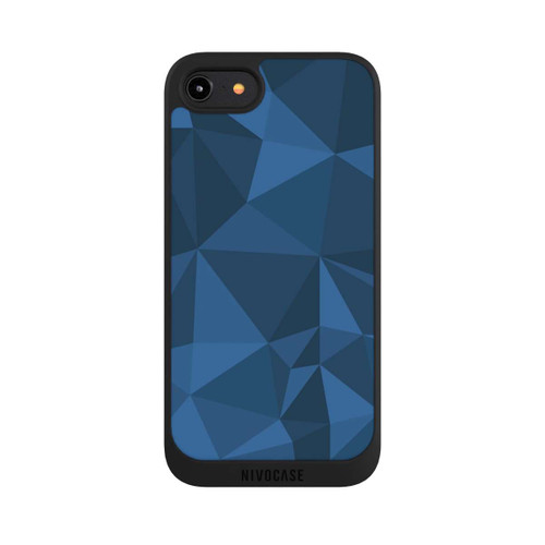 Apple iPhone 8 NIVOpure Polygon Pattern Blue