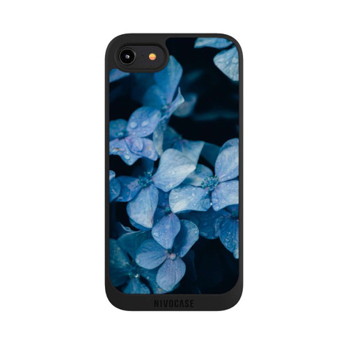 Apple iPhone 8 NIVOpure Fleurs bleues 2