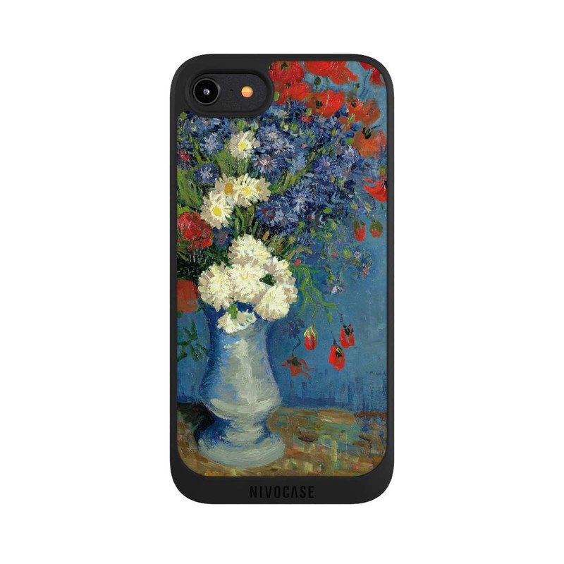 iPhone 8 NIVOpure Stillleben Vase mit Kornblumen und Mohnblumen von Vincent Van Gogh
