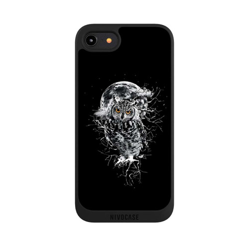 Apple iPhone 8 NIVOpure Eule in Schwarz/Weiß