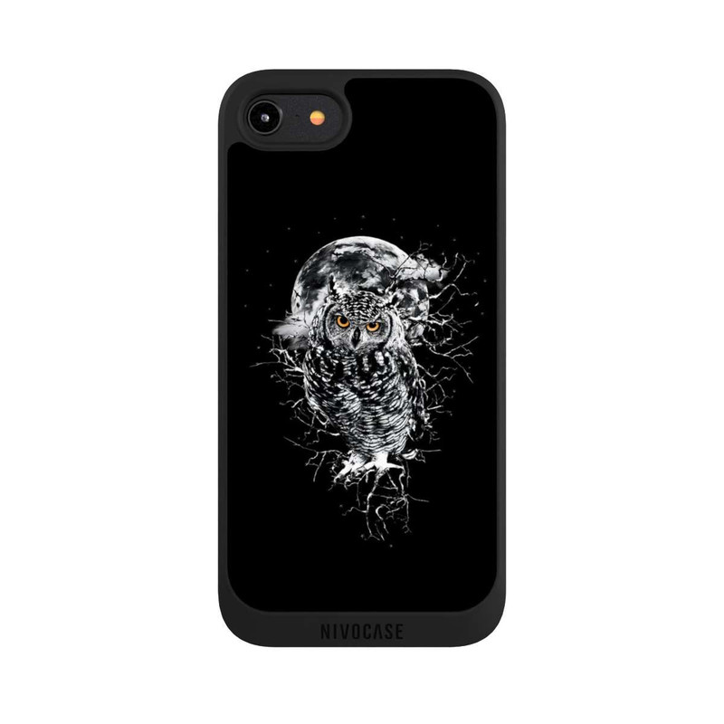 iPhone 8 NIVOpure Eule in Schwarz/Weiß