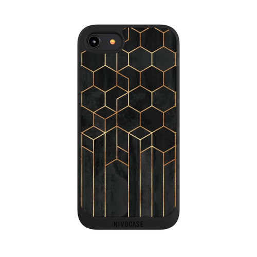 Apple iPhone 8 NIVOpure Schwarze Sechsecke