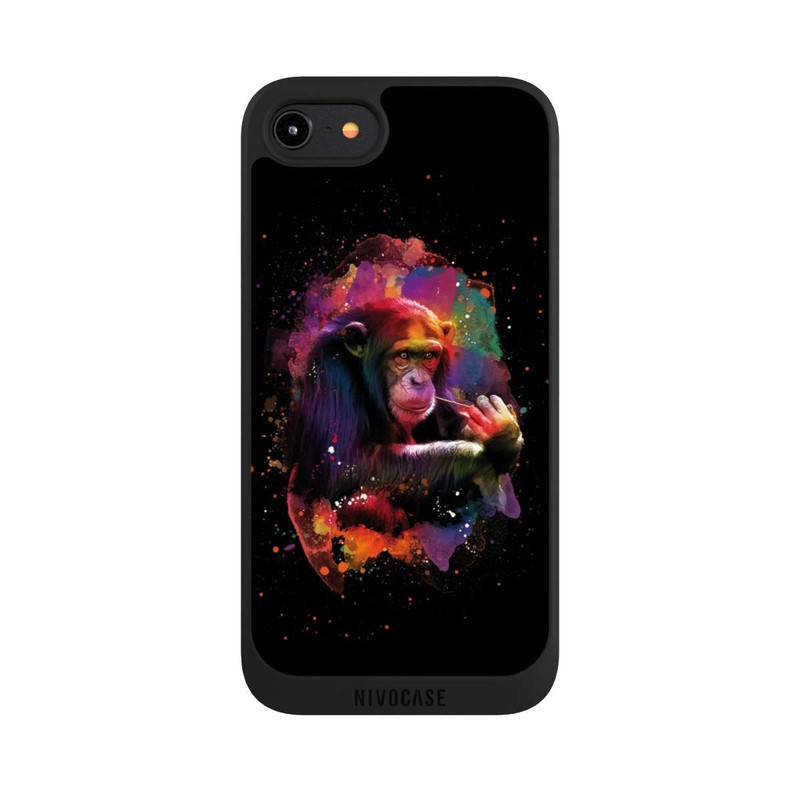 iPhone 8 NIVOpure Affe Colorful Sprayart