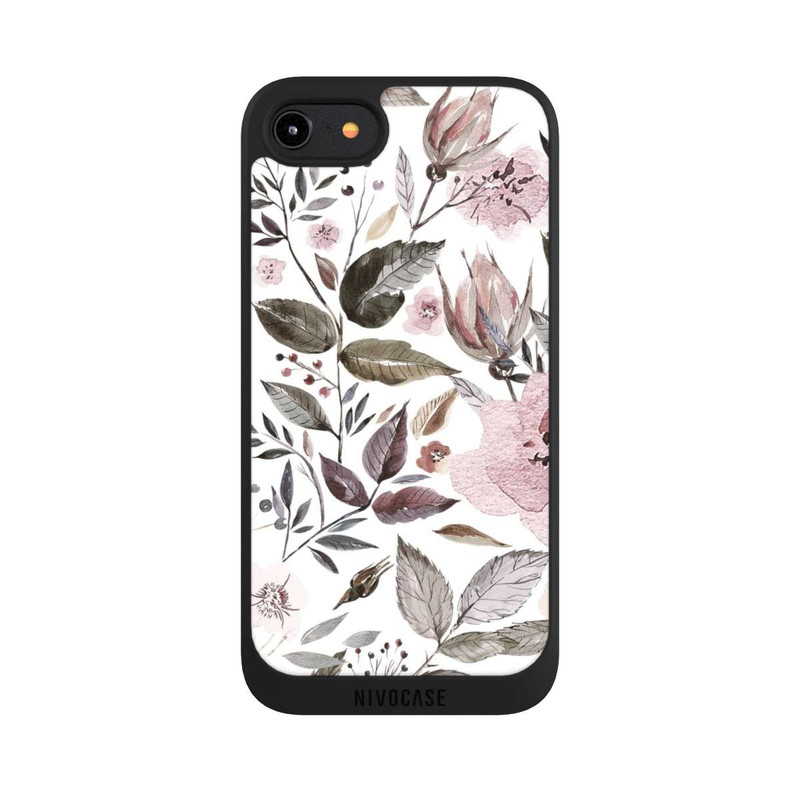 iPhone 8 NIVOpure Aquarelle Brown Rose Flowers
