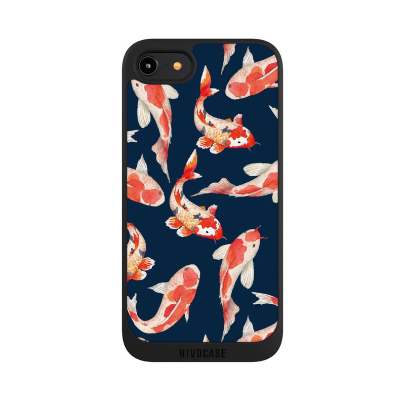 iPhone 8 NIVOpure Koi auf blauem Hintergrund