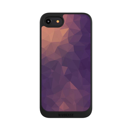 Apple iPhone 8 NIVOpure Polygonal Mosaic Rot/Violett