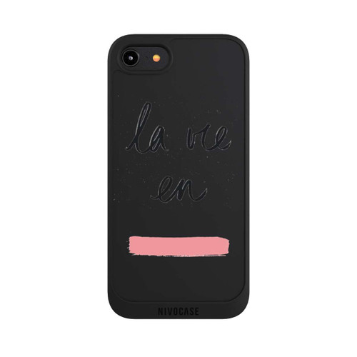 Apple iPhone 8 NIVOpure La vie en Pink Transparent