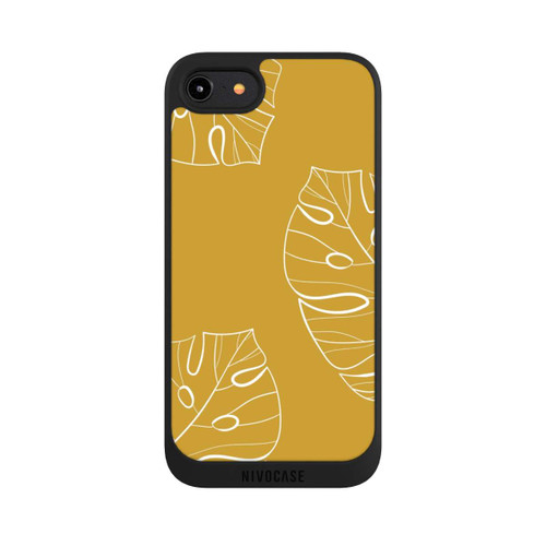 Apple iPhone 8 NIVOpure Leaves Mustard Background