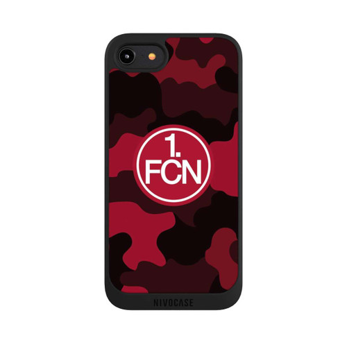 Apple iPhone 8 NIVOpure FCN Logo Weiß in Roter Tarnung