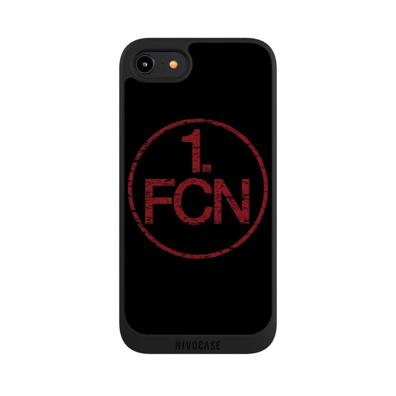 iPhone 8 NIVOpure FCN Logo Rot Hintergrund Schwarz