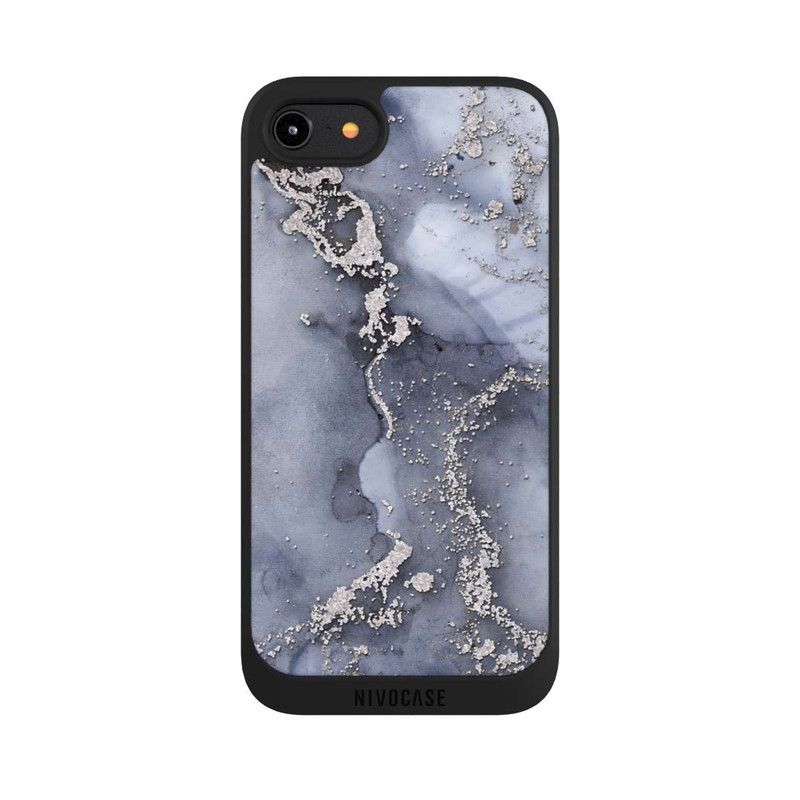 iPhone 8 NIVOpure Encre Bleu Argent